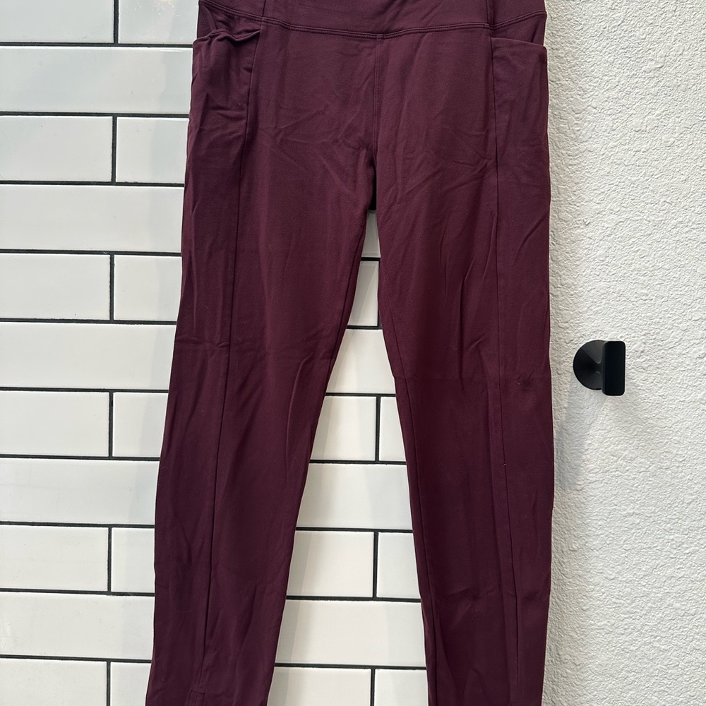 Athleta Maroon Leggings